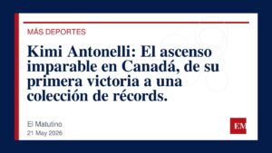 Imagen editorial de El Matutino para Kimi Antonelli: El ascenso imparable en Canadá, de su primera victoria a una colección de récords.