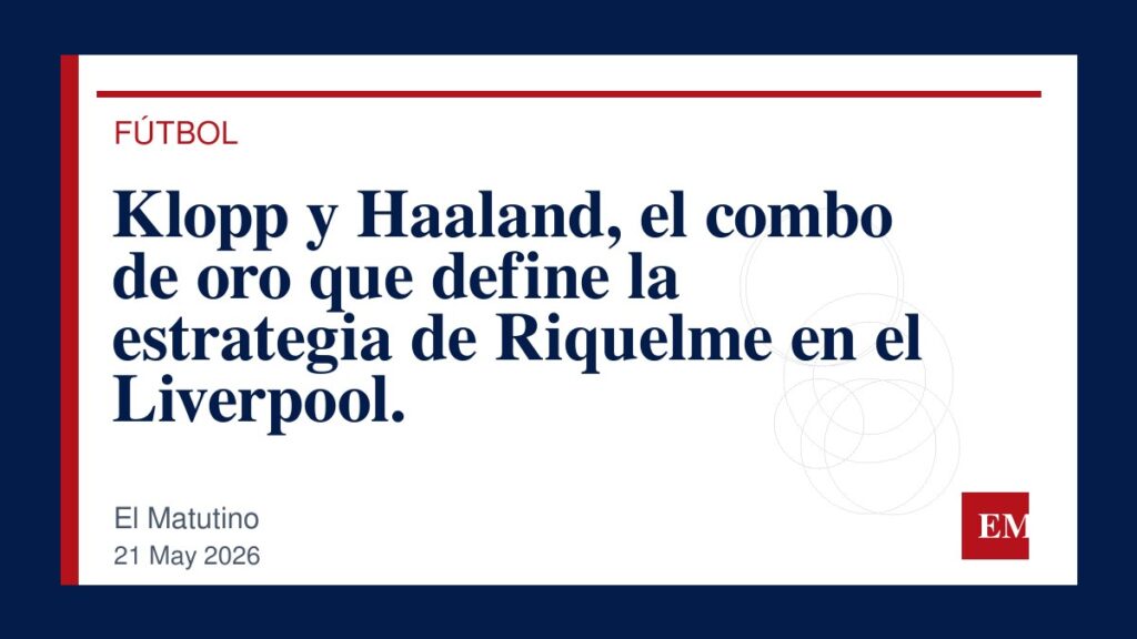 Imagen editorial de El Matutino para Klopp y Haaland, el combo de oro que define la estrategia de Riquelme en el Liverpool.