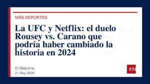 Imagen editorial de El Matutino para La UFC y Netflix: el duelo Rousey vs. Carano que podría haber cambiado la historia en 2024
