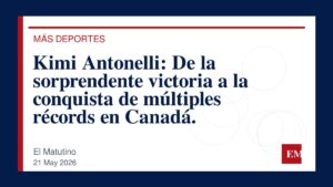 Imagen editorial de El Matutino para Kimi Antonelli: De la sorprendente victoria a la conquista de múltiples récords en Canadá.