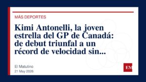 Imagen editorial de El Matutino para Kimi Antonelli, la joven estrella del GP de Canadá: de debut triunfal a un récord de velocidad sin precedentes