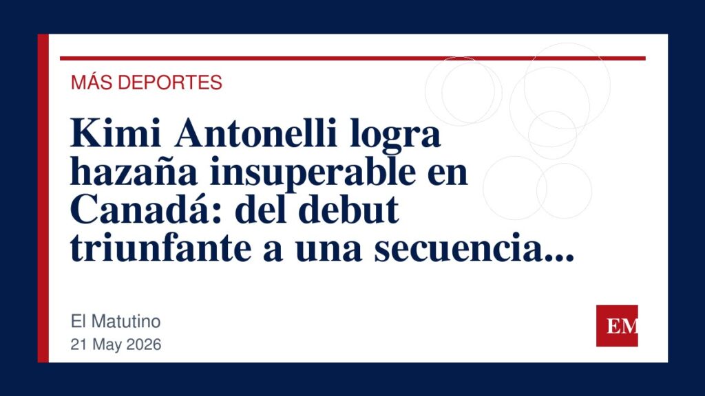 Imagen editorial de El Matutino para Kimi Antonelli logra hazaña insuperable en Canadá: del debut triunfante a una secuencia de marcas inolvidables