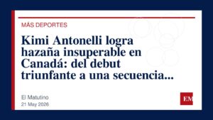 Imagen editorial de El Matutino para Kimi Antonelli logra hazaña insuperable en Canadá: del debut triunfante a una secuencia de marcas inolvidables