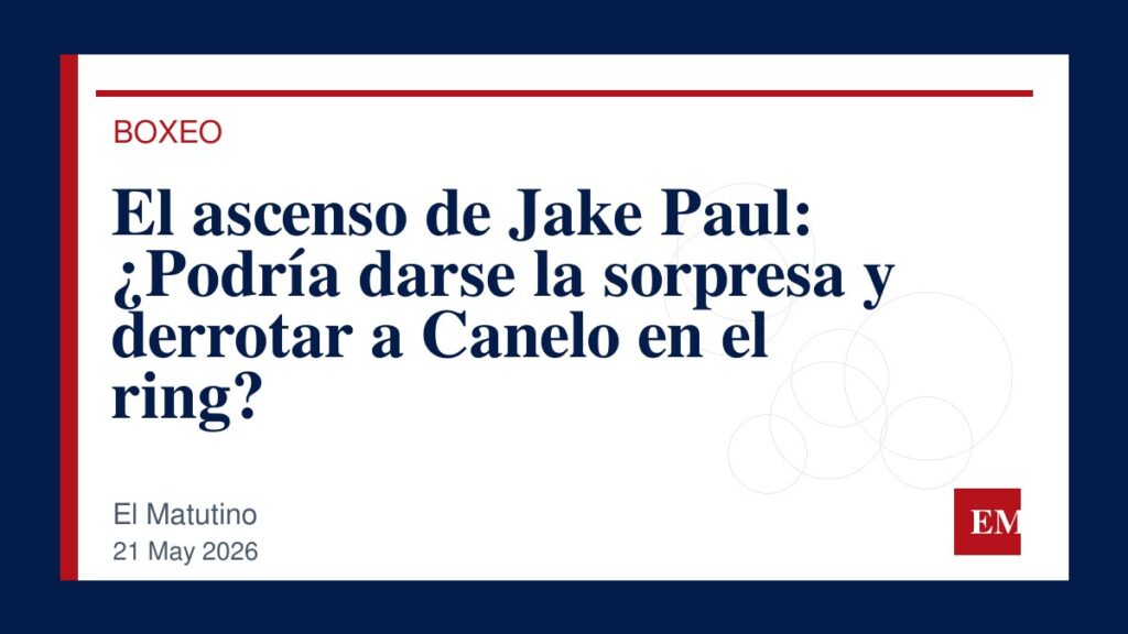 Imagen editorial de El Matutino para El ascenso de Jake Paul: ¿Podría darse la sorpresa y derrotar a Canelo en el ring?