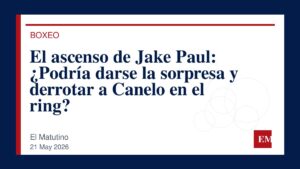 Imagen editorial de El Matutino para El ascenso de Jake Paul: ¿Podría darse la sorpresa y derrotar a Canelo en el ring?