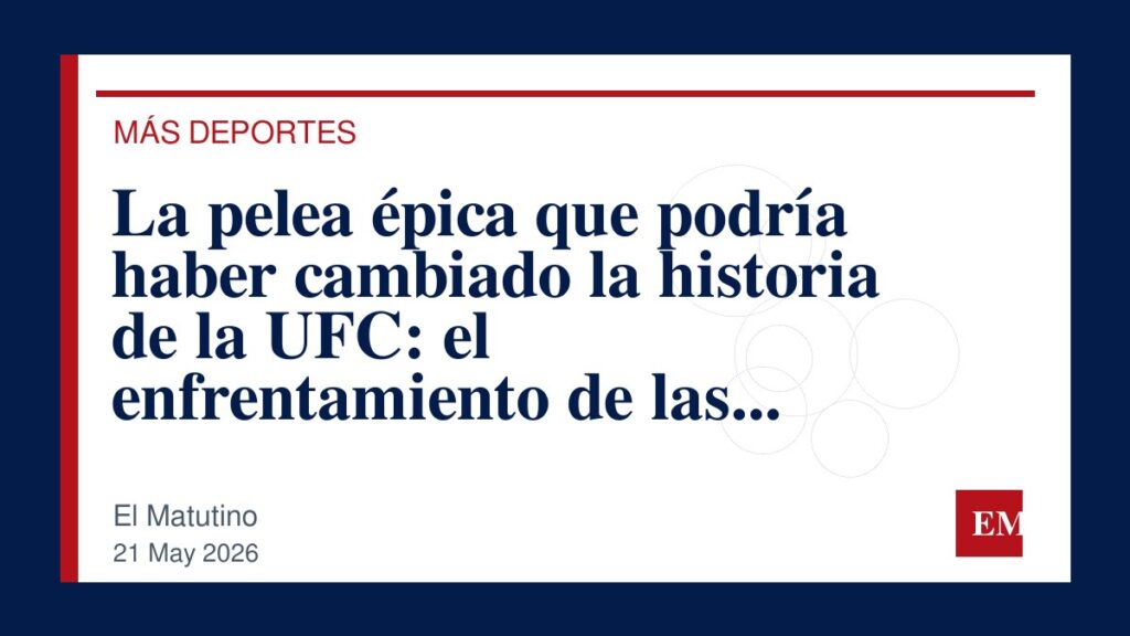 Imagen editorial de El Matutino para La pelea épica que podría haber cambiado la historia de la UFC: el enfrentamiento de las leyendas Rousey y…