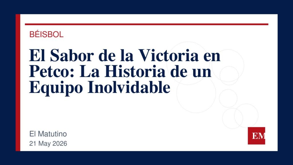 Imagen editorial de El Matutino para El Sabor de la Victoria en Petco: La Historia de un Equipo Inolvidable