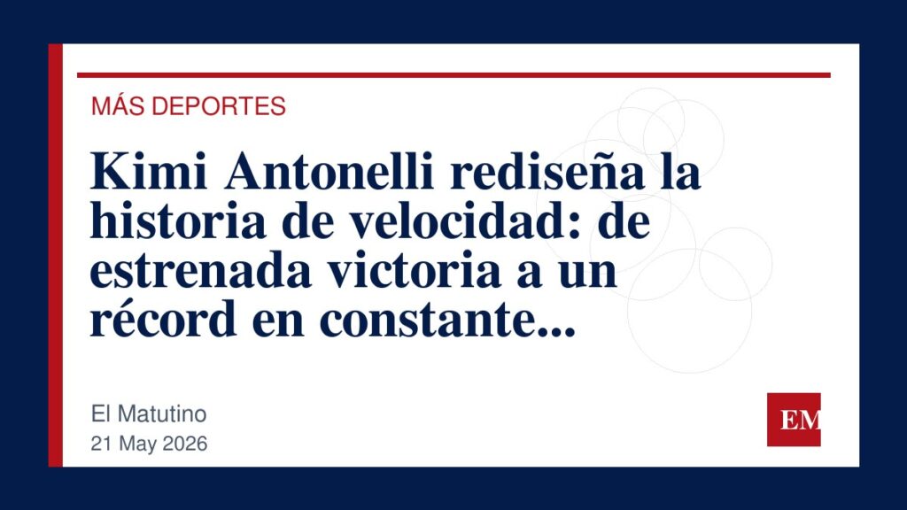 Imagen editorial de El Matutino para Kimi Antonelli rediseña la historia de velocidad: de estrenada victoria a un récord en constante crecimiento
