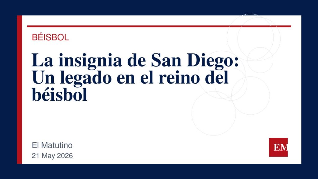 Imagen editorial de El Matutino para La insignia de San Diego: Un legado en el reino del béisbol