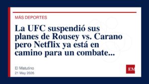 Imagen editorial de El Matutino para La UFC suspendió sus planes de Rousey vs. Carano pero Netflix ya está en camino para un combate femenino épico