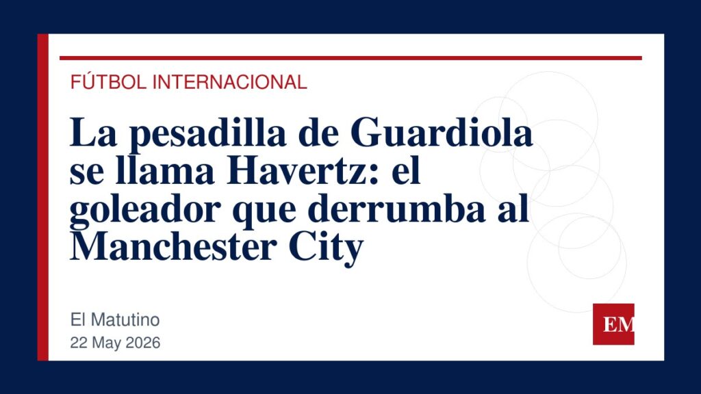 Imagen editorial de El Matutino para La pesadilla de Guardiola se llama Havertz: el goleador que derrumba al Manchester City