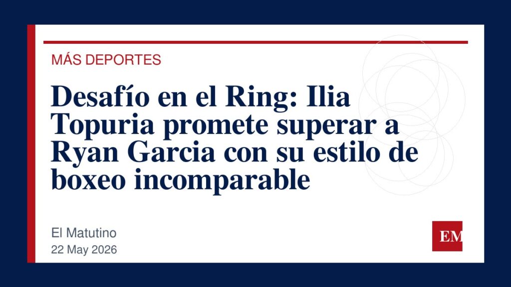 Imagen editorial de El Matutino para Desafío en el Ring: Ilia Topuria promete superar a Ryan Garcia con su estilo de boxeo incomparable