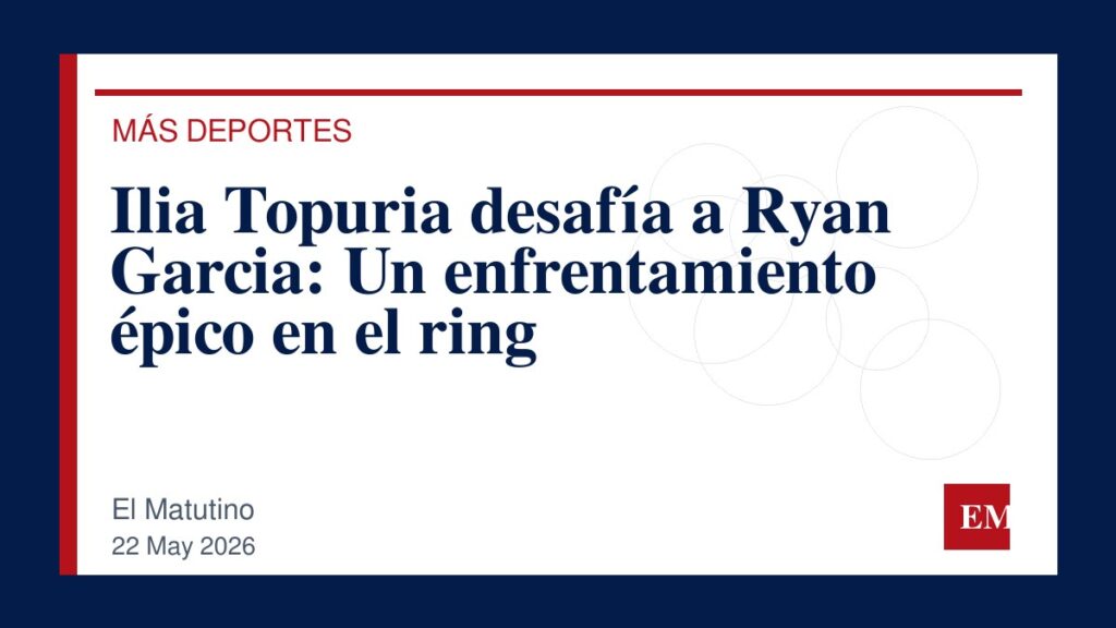 Imagen editorial de El Matutino para Ilia Topuria desafía a Ryan Garcia: Un enfrentamiento épico en el ring