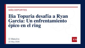 Imagen editorial de El Matutino para Ilia Topuria desafía a Ryan Garcia: Un enfrentamiento épico en el ring