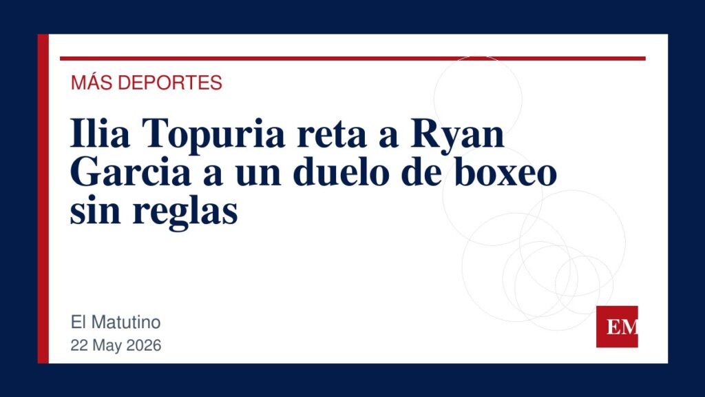 Imagen editorial de El Matutino para Ilia Topuria reta a Ryan Garcia a un duelo de boxeo sin reglas