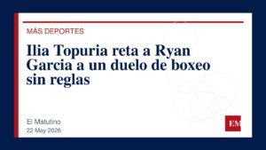 Imagen editorial de El Matutino para Ilia Topuria reta a Ryan Garcia a un duelo de boxeo sin reglas