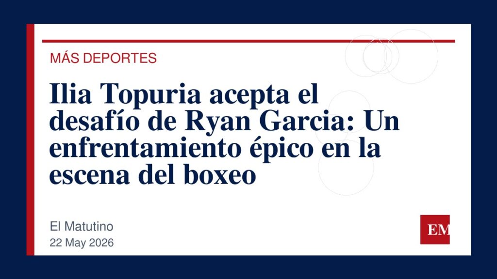 Imagen editorial de El Matutino para Ilia Topuria acepta el desafío de Ryan Garcia: Un enfrentamiento épico en la escena del boxeo