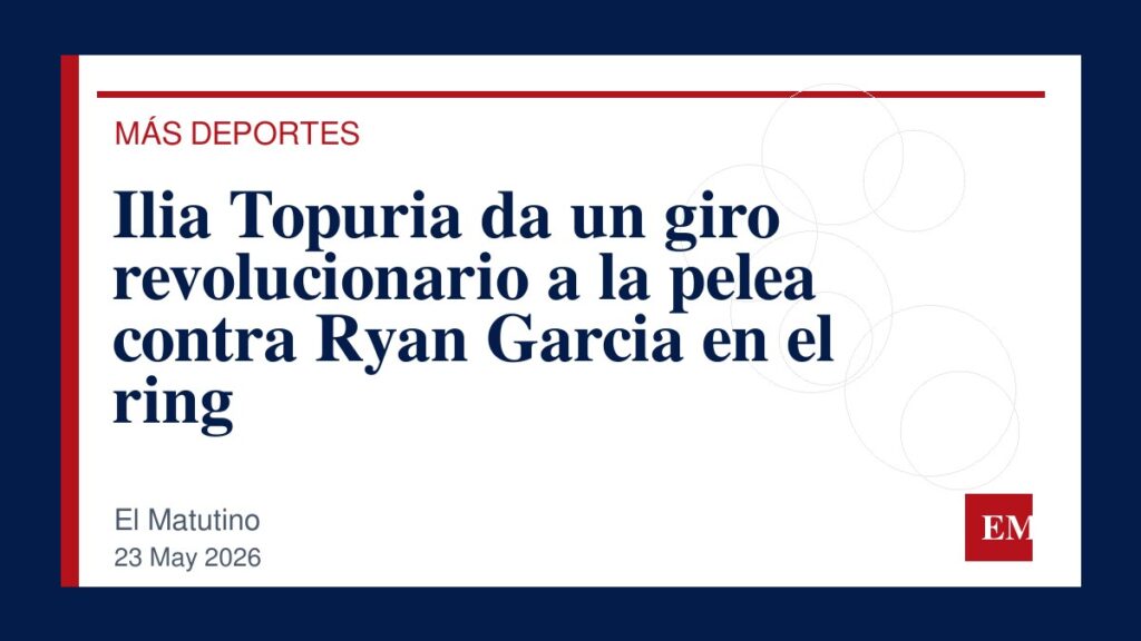 Imagen editorial de El Matutino para Ilia Topuria da un giro revolucionario a la pelea contra Ryan Garcia en el ring