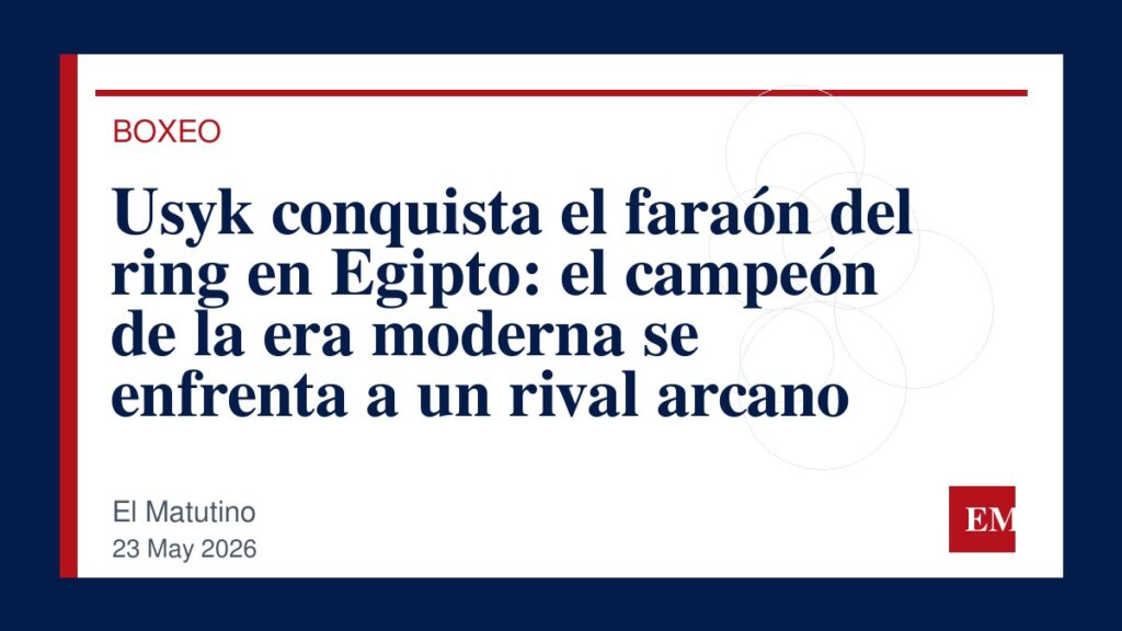 Imagen editorial de El Matutino para Usyk conquista el faraón del ring en Egipto: el campeón de la era moderna se enfrenta a un rival arcano
