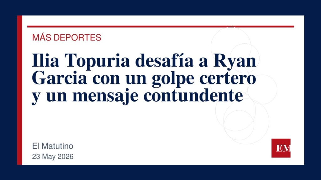 Imagen editorial de El Matutino para Ilia Topuria desafía a Ryan Garcia con un golpe certero y un mensaje contundente