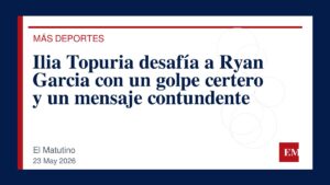 Imagen editorial de El Matutino para Ilia Topuria desafía a Ryan Garcia con un golpe certero y un mensaje contundente