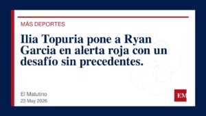 Imagen editorial de El Matutino para Ilia Topuria pone a Ryan Garcia en alerta roja con un desafío sin precedentes.