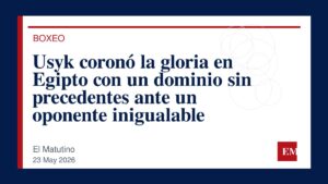 Imagen editorial de El Matutino para Usyk coronó la gloria en Egipto con un dominio sin precedentes ante un oponente inigualable