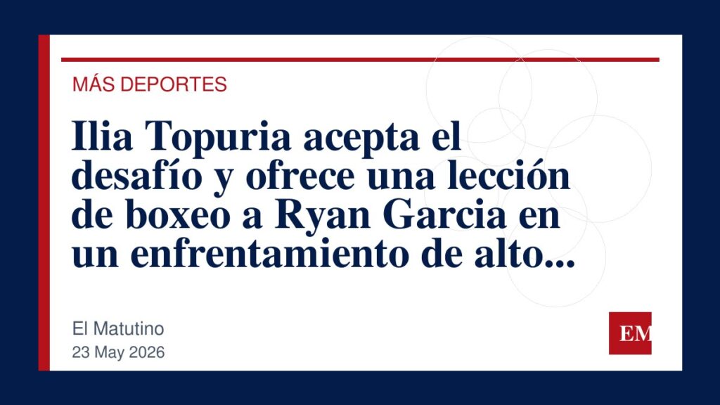 Imagen editorial de El Matutino para Ilia Topuria acepta el desafío y ofrece una lección de boxeo a Ryan Garcia en un enfrentamiento de alto vuelo