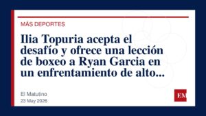 Imagen editorial de El Matutino para Ilia Topuria acepta el desafío y ofrece una lección de boxeo a Ryan Garcia en un enfrentamiento de alto vuelo