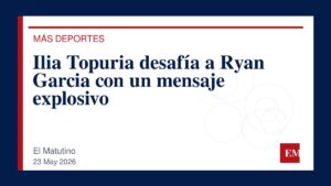 Imagen editorial de El Matutino para Ilia Topuria desafía a Ryan Garcia con un mensaje explosivo