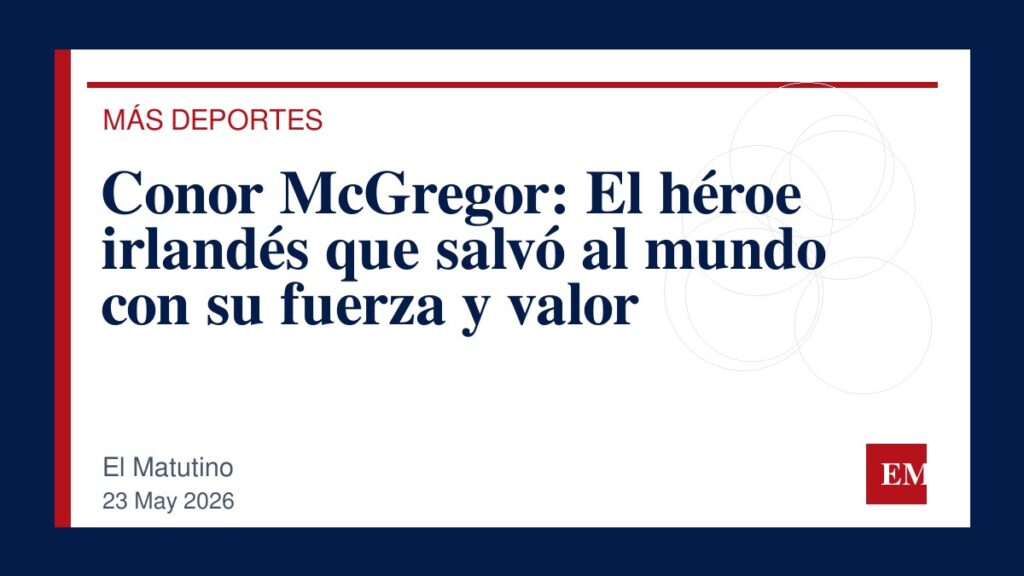 Imagen editorial de El Matutino para Conor McGregor: El héroe irlandés que salvó al mundo con su fuerza y valor