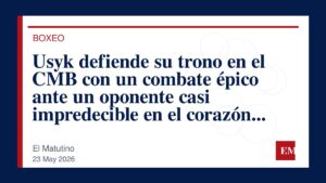 Imagen editorial de El Matutino para Usyk defiende su trono en el CMB con un combate épico ante un oponente casi impredecible en el corazón de…