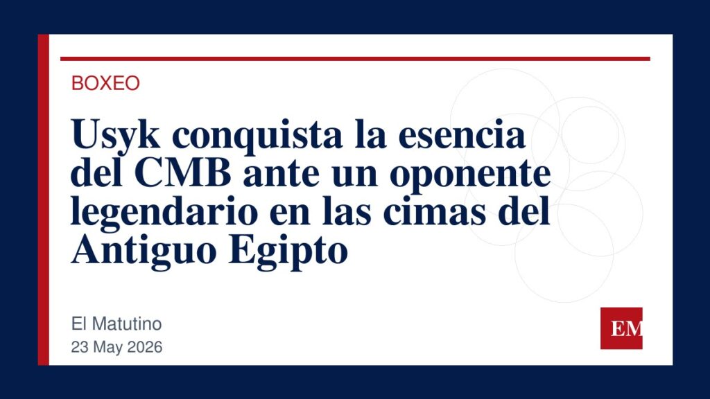 Imagen editorial de El Matutino para Usyk conquista la esencia del CMB ante un oponente legendario en las cimas del Antiguo Egipto