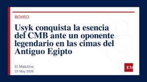 Imagen editorial de El Matutino para Usyk conquista la esencia del CMB ante un oponente legendario en las cimas del Antiguo Egipto