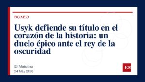 Imagen editorial de El Matutino para Usyk defiende su título en el corazón de la historia: un duelo épico ante el rey de la oscuridad