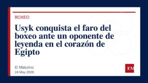 Imagen editorial de El Matutino para Usyk conquista el faro del boxeo ante un oponente de leyenda en el corazón de Egipto