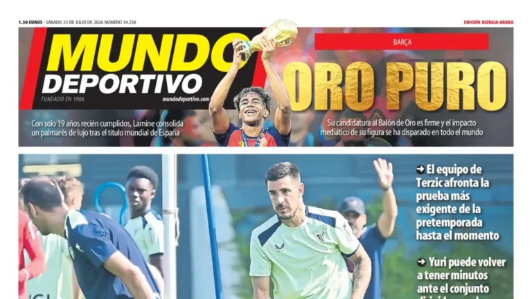 **"Portada de hoy de Mundo Deportivo (Bizkaia-Araba): la noticia que marca la jornada"**
