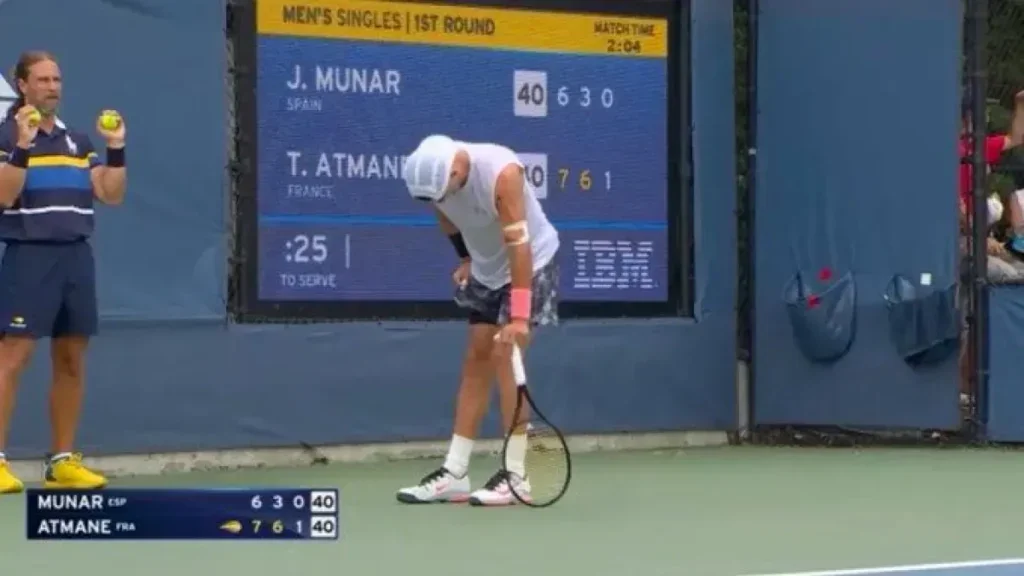 Fuerte polémica en el US Open: patéticas imágenes en el partido Munar-Atmane