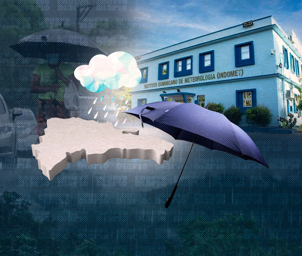 Indomet pronostica lluvias y tormentas eléctricas en varias provincias por onda tropical y vaguada