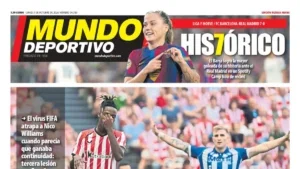 Portada de hoy en la Edición Bizkaia-Araba de Mundo Deportivo