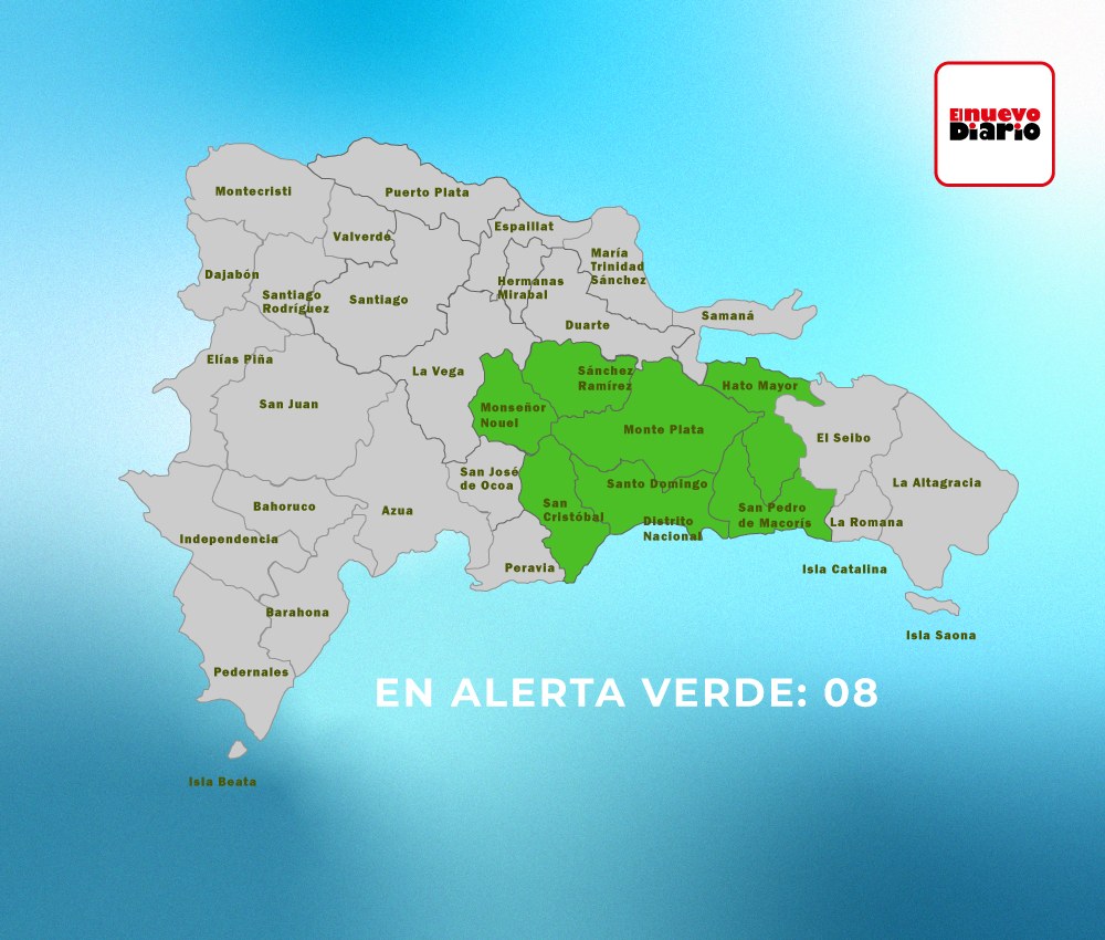 Vaguada intensifica las lluvias en República Dominicana: COE extiende alerta verde y advierte sobre crecidas…